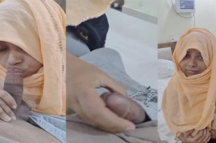 Hijabi Wife Giving – Blowjob To Lover , And Talking