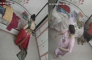 Hottest Bhabi Changing Dress 4 Clips Cctv Captured