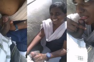 Tamil Gf Giving Blowjob To Boyfriend – And Getting Fucked Outdoor